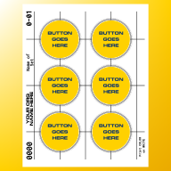 Blank Sheet for 58mm, 2.25 inch, and 2.375 inch