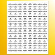 Button Label Sheet Template